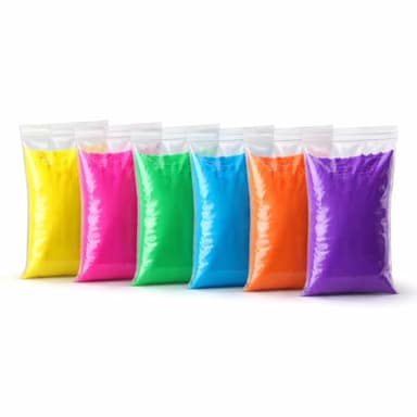 Holi Color Powder Decorations – 6 Color Assorted Pack, 70g Each (420g Total), Bright Festival Colors for Holi Party, Event & Celebration Decor