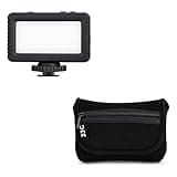 Mini LED Video Light Flash Attachment & Compact Camera Case Pouch for Sony ZV-1F ZV1F ZV-1 II ZV1II ZV1 Mirrorless Cameras