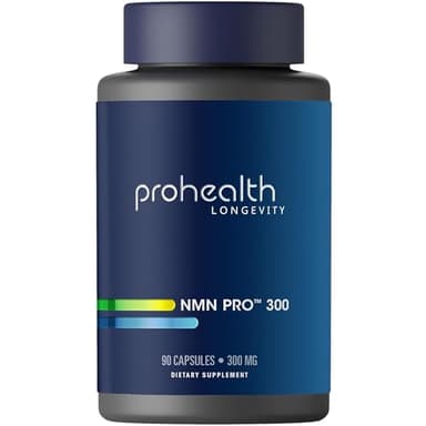 ProHealth NMN Pro 300 (90 Capsules) Clinically Studied Uthever® NMN. NAD+ Precursor for Cellular Energy, Mitochondrial Support & Healthy Aging. USA Manufactured, Triple Lab-Tested
