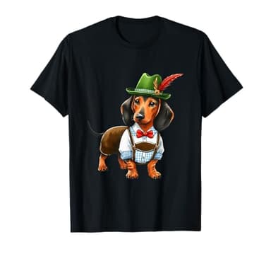 Oktoberfest Dachshund Cute Sausage Dog German Kids Men Women T-Shirt