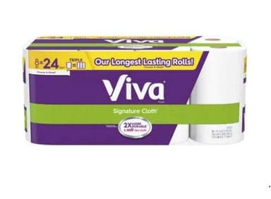 Stuff like that 2 Set-Viva Signature Cloth Paper Towels, Choose A Sheet, 8 Triple Rolls/(=24 RegularRolls)