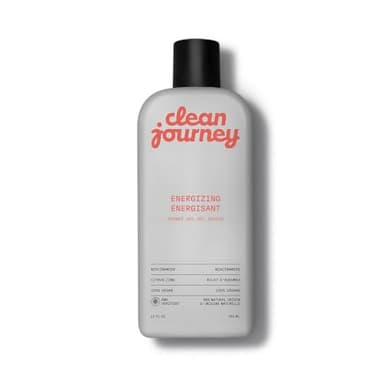 cleanjourney Body Wash, EWG Verified Shower Gel with Niacinamide and Glycerin, Clean Ingredients, Vegan, Energizing, Citrus Zing, 12 Fl Oz