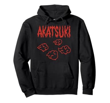 Naruto Shippuden Dripping Akatsuki Clouds Graffiti Anime Pullover Hoodie