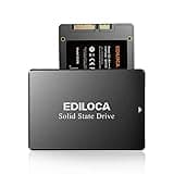 Ediloca ES106 256GB SSD SATA III 2.5" 3D TLC NAND Flash Internal Hard Drive, Up to 550MB/s Read, Upgrade PC or Laptop Memory and Storage(Black)