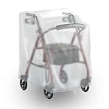 IndigoTempest9 Rollator Walker Cover - Cover for Walkers for Seniors, Rolling Walker Waterproof Protective Cover, Fits Walker with Wheels and Seat (Cover Only, Frosted Type)