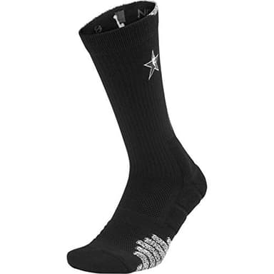 Nike Jordan Men's Elite Quick NBA All Star Game Basketball Crew Socks Large (9-12) Black