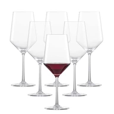 ZWIESEL GLAS Pure Cabernet Red Wine Glass (Set of 6), Graceful Wine Glasses for Red Wine, Dishwasher-Safe Tritan Crystal Glasses, Made in Germany (18 Ounce)