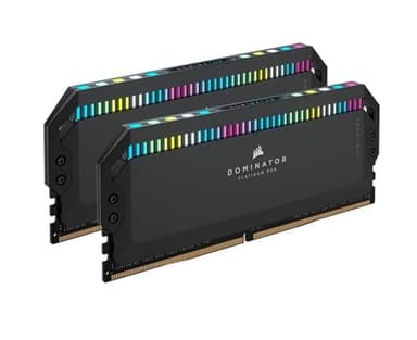 CORSAIR DOMINATOR PLATINUM RGB DDR5 RAM 32GB (2x16GB) 6200MHz CL36 Intel XMP iCUE Compatible Computer Memory - Black (CMT32GX5M2X6200C36)