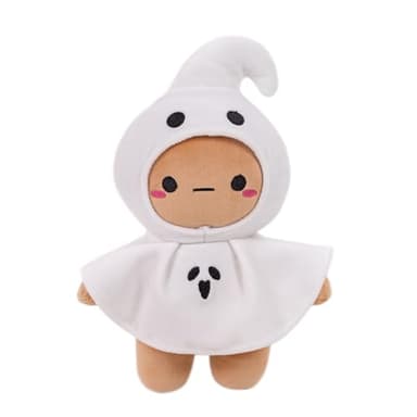 Plushland 10 Inch Halloween Plush Toys Bat, Skeleton,Ghost Spooky Stuffed Animal Stuffies Soft Trick or Treat Party Decor Stuffy for Kids Adults (Ghostie Boo)