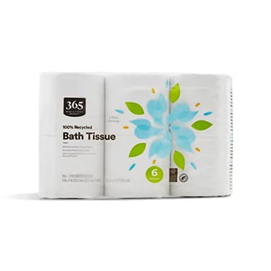 365 by Whole Foods Market, 100% Recycled Bath Tissue, Ultra-Strong, 260 Sheets per Roll, 6 Count