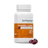 EyePromise Zeaxanthin + Lutein Eye Vitamin - 60 Softgels Capsules Made with Natural Ingredients for Diets Including Gluten Free and Vegetarian - Protect & Enhance Your Eye Health Completely