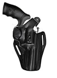 Leather Belt Holster Fits Colt Python, Colt King Cobra, 357 Magnum, Thumb Break, Genuine Leather, Handmade, ShnLeather (Black, Colt Python 4.25 inch Barrel)