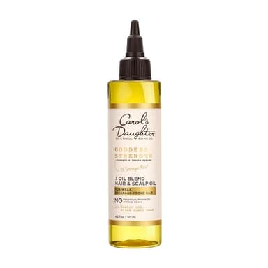 Carol's Daughter Goddess Strength 7 Oil Blend Scalp and Hair Oil for Waves, Coils and Curls, Hair Treatment with Castor Oil, 4.2 Fl Oz