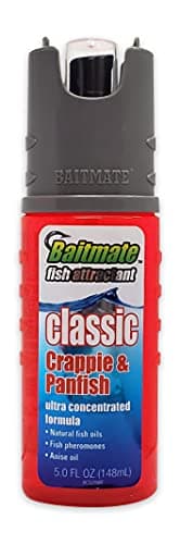 Baitmate Fish Attractant Classic Crappie and Panfish Scent, 5 Fluid-Ounce Spray, Red