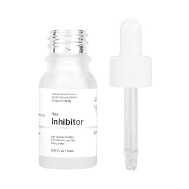 Mild Hair Growth Inhibitor for Face, Get Rid of Chin Hair, Hair Removal Serum for Arm, Legs, All Body, Unscented, Lotion, Natural Plant Extract, Unisex, 10ml / 0.34 Fl Oz