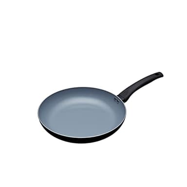 MasterClass Eco Induction Frying Pan with Healthier Ceramic Chemical Free Non Stick, Aluminium/Iron, Black/Blue, 28 cm