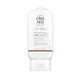 EltaMD UV Pure Face and Body Sunscreen, SPF 47 Mineral Sunscreen for Kids and Adults, Water Resistant Up to 80 Minutes, Oil Free Zinc Oxide Formula, 4.0 oz