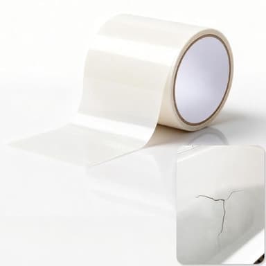 Self-Adhesive Bathtub Repair Kit & Vinyl Siding Patch Kit for Tub Crack, Hole, Wall Repair. Waterproof Shower Wall Cover & Plastic Bathtub Wall Solution. White Bathroom & Tub Repair Kit with Patch