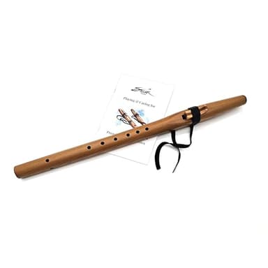 Beginner Native American Style A Flute Package for Small Hands with Book (Bag Not Included) by Stellar Flutes