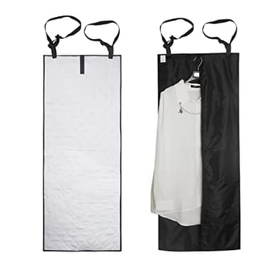 Forzaddik Dual-Sided Over the Door Vertical Steamboard Press Pad for Handheld Steamer, with Hanging Garment Bag for Closet Storage(double side)