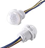 1pc White Automatic Sensor Light Switch, Photocell Light Controller,Detector Smart Switch,Sensitive Night Light Photocell Switch,Infrared Motion Sensor Motion-Activated Switches Wall Switches