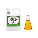 HOPE'S 100% Pure Tung Oil, Food Safe, Premium Waterproof Natural Wood Finish and Sealer for Indoor and Outdoor Projects, 32 Fl Oz, 1 Pack