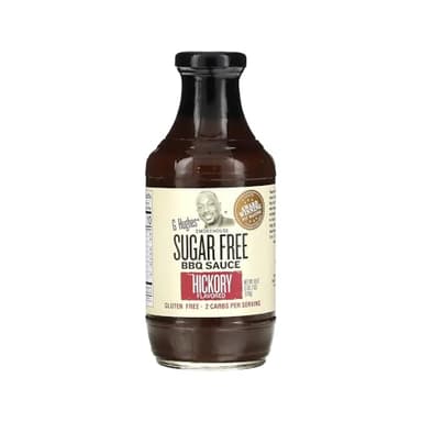 G Hughes Smokehouse Sugar Free BBQ Sauce, Hickory, 18 Ounce