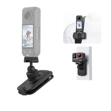 BRDRC Magnetic Backpack Mount for Insta360 X5 Ace Pro 2, Quick Release Magnet Mount Bag Strap Anti-Slip Shoulder Clip Belt for Insta 360 X5 X4 Air Ace Pro 2 Accessories