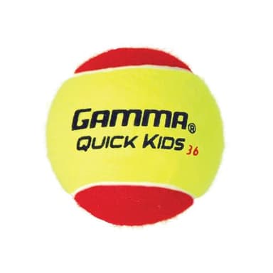 GAMMA Quick Kids 36 Training Tennis Balls for Kids & Beginners, Low-Compression Core Reduces Speed & Bounce, Great for Tennis Practice, USTA & ITF Approved for Use in 10 & Under Tournaments, Box of 24