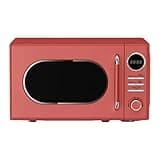 Magic Chef Countertop Microwave, Classic Retro Touch Small Appliance, 0.7 Cubic Ft, Red