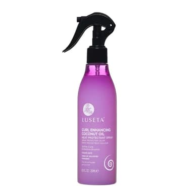 Luseta Curl Enhancing Heat Protectant Spray Define Curls & Resotre Bounce for Curly and Wavy Hair,Protect Hair from Heat Damage,Frizz-Free for Women and Men 8.5oz
