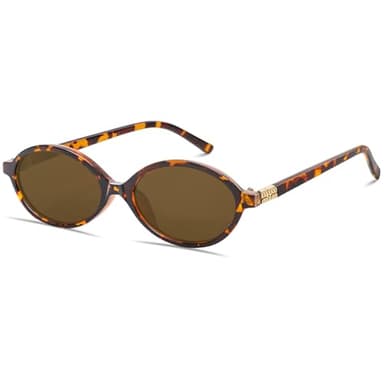 BOTEN Retro Oval Sunglasses for Women Men Small 90s Sun Glasses Trendy Round Shades Cute Designer Sunnies