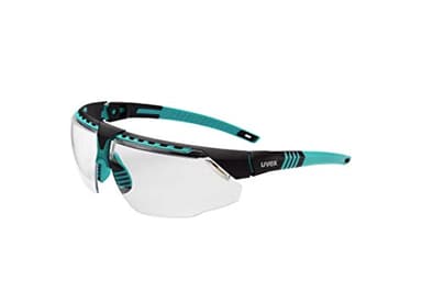 Honeywell Uvex Avatar Safety Glasses, Teal Frame with Clear Lens & HydroShield Anti-Fog Coating (S2880HS)