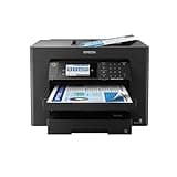 Epson Workforce Pro WF-7840 Wireless All-in-One Wide-Format Printer with Auto 2-Sided Print up to 13" x 19", Copy, Scan and Fax, 50-Page ADF, 500-sheet Paper Capacity, 4.3" Screen,Black