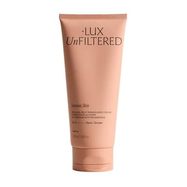 + Lux Unfiltered N°32 Summer Skin Classic Gradual Self Tanner, Hydrating Self Tanning Lotion with Shea Butter & Squalane - Non-Sticky, No Transfer, Natural-Looking - Vegan Sunless Tanner - Santal