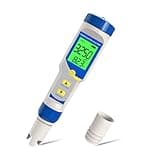 Yewhick Pool Salt Tester, Digital Salinity Tester for Saltwater Pool, 7 in 1 pH ORP Salt Meter for Pools Aquarium Sodium Chloride Swimming Pools Hot Tub Spas