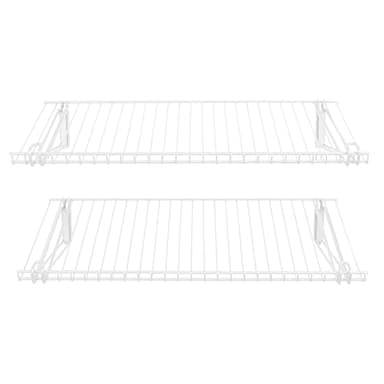 Rubbermaid Configurations 26" Shelving Kit, Set of 2 Shelves (Uprights not included), White, Expandable, Organization for Home/Laundry/Bathroom/Mudroom/Pantry/Linen Closet/Garage