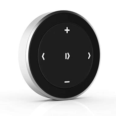 Satechi Bluetooth Media Button with Steering Wheel Mount, Wireless Music & Volume Control for iPhone, iPad, MacBook, Android, Car & Bike Audio Systems