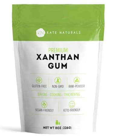 Kate Naturals Xanthan Gum for Baking, Ice Cream & Sauce Thickener (8oz, Gluten Free, Food Grade)