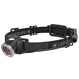 Ledlenser, MH10 Rechargeable Headlamp, High Power LED, Water Resistant, 600 Lumens, Hands-Free Light for Outdoor Use, Camping, Tactical, Hunting, Fishing, Black