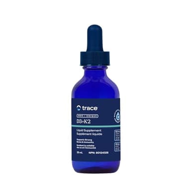 Trace Minerals | Liquid Ionic Vitamin D3 + K2 | 125 mcg (5,000 IU) D3, 100 mcg K2 | Concentrated Dietary Supplement | 2 fl oz. 296 Servings