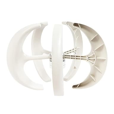 Vertical Wind Turbine Generator, 5 Blades Lantern Type 600W 12V Wind Generator with Controller Kit for Marine Boat, Home, Farm, Off-Grid Use