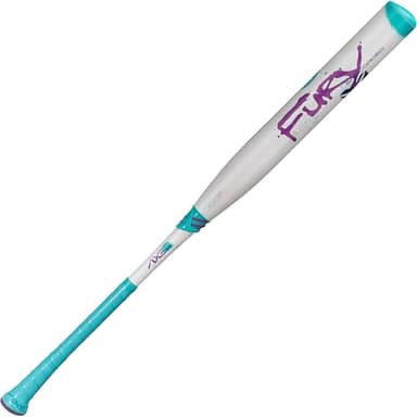 Axe | Fury | 2-Piece Composite | USSSA Slowpitch Softball Bat | 13" 1/2 oz. Endloaded Barrel (Flared Handle, 26 oz.)