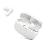 JBL Vibe Beam 2 - True Wireless Noise Cancelling Earbuds Pure Bass Sound & Smart Ambient Technology, 4mics for Crisp, Clear Calls, up to 40Hrs of Playback, IP54 Dust & Water Resistant (White)