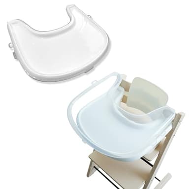 Custom-Fit Clear Cover Compatible with Stokke Tripp Trapp Tray – BPA-Free, Strong Suction Support, Easy Clean Design