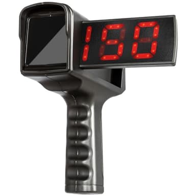 Baseball Radar Speed Gun | LED+LCD Larger Display Radar Gun for Baseball, Softball & Soccer Training Equipment | Speed Training Equipment with 10-Data Playback