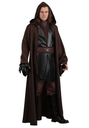 Deluxe Star Wars Anakin Skywalker Costume for Men - Includes Robe, Pants, Belt, Gloves & Inner Robe for Halloween Cosplay L