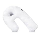 DMI U-Shaped Side Sleeping Pillows For Neck And Shoulder Pain |Side Sleeper Neck Pillow & Pregnancy Pillow Side Sleeper With Ear Hole | Back, Hip, & Sciatica Relief(30"x20"x6")