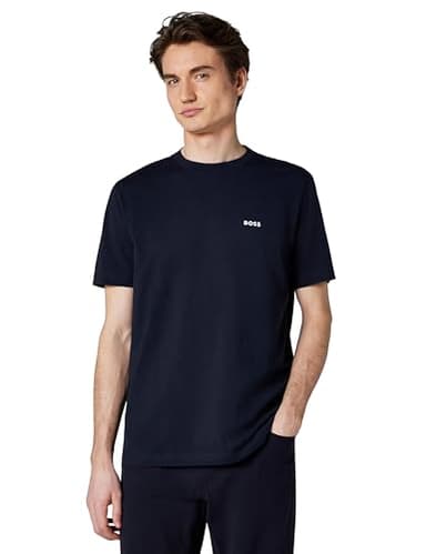 BOSS Contrast Logo Cotton Stretch T-Shirt