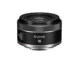 Canon RF16mm F2.8 STM Lens, Ultra Wide-Angle, Fixed Focal Length Prime Lens, Compatible with EOS R Series Mirrorless Cameras, Black